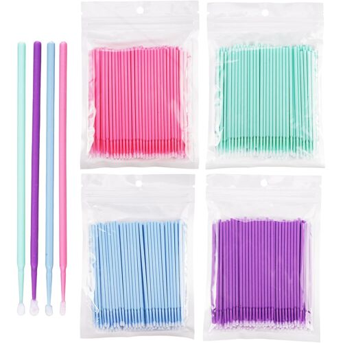 Kalanka-800 Pièces Micro Applicateurs Brosses, Microbrosses Cils, Micro Brosse Extension, Microbrosses Jetables Mascara Baguettes Micro Pinceaux, Pour Extension De Cils, Maquillage, Coloration, Propr 