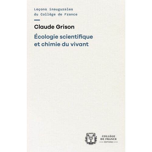 Écologie Scientifique Et Chimie Du Vivant
