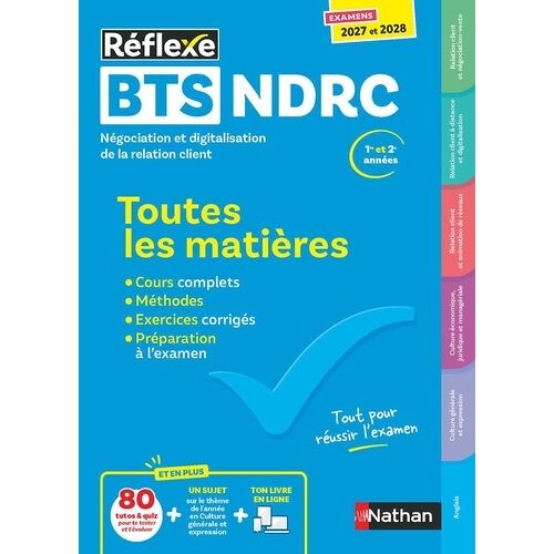 Bts Ndrc 1re Et 2e Années - Toutes Les Matières