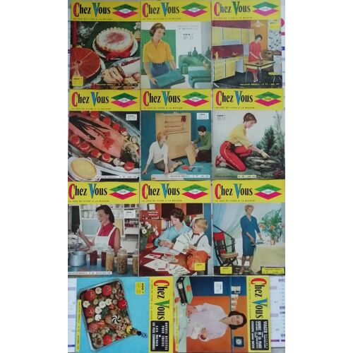 Chez Vous, La Joie De Vivre A La Maison / Mensuel / Lot De 11 Numéros De 1959 / Année Complète/ (Du N° 13 À N° 23) / Excellent État
