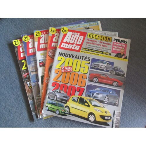 Lot De 5 Magazines Auto Moto