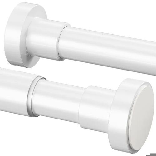Barre de douche télescopique réglable à entretoises 72-175 cm acier inox 25 mm montage sans perçage antibactérien anti-rouille