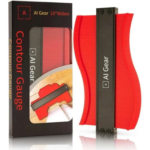 Gabarit de profil Contour Gauge 25 cm 10 pouces pour carrelage et bois, stratifiés, céramique, revêtements, copie précise des