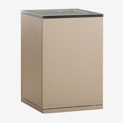 Module D'angle De Rangement Pour Cuisine Modulaire D'extérieur En Acier Rivana Tapioca Beige