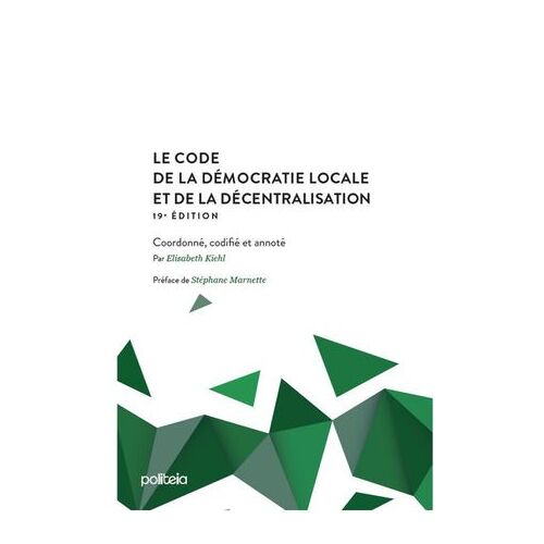 Code De La Démocratie Locale Et De La Décentralisation