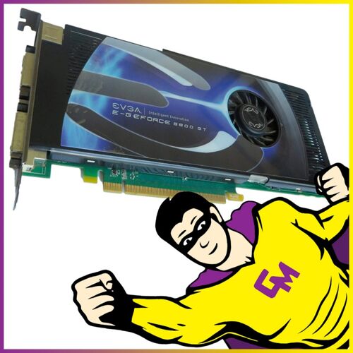 Carte Graphique EVGA Nvidia E-GeForce 8800 GT 512Mo PCIe DVI TV-OUT High Profile