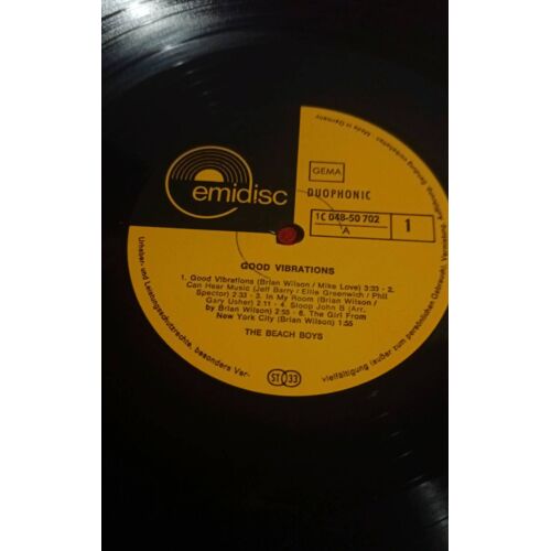 Good Vibrations The Beach Boys Emidisc Vinyle 33 Tours 1c 048-50 702 Made In Germany