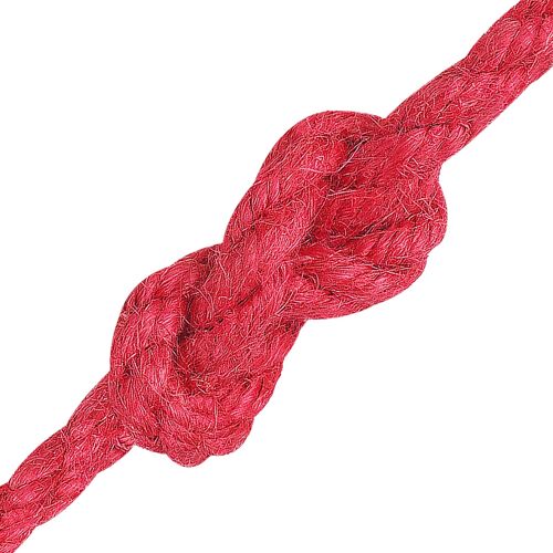 vidaXL Corde en Jute Rouge Jute 100% Tossa