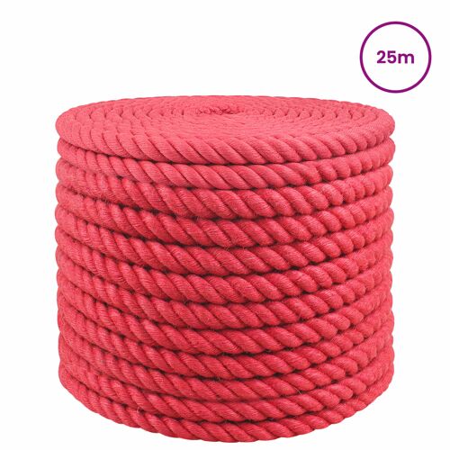 vidaXL Corde en Jute Rouge Jute 100% Tossa