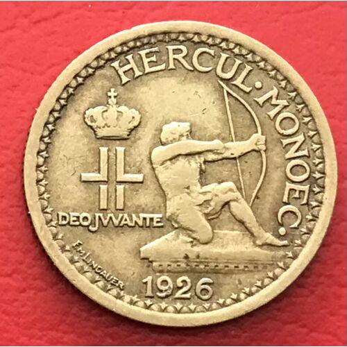 50 Centimes - Louis I I - 1926 - Monaco