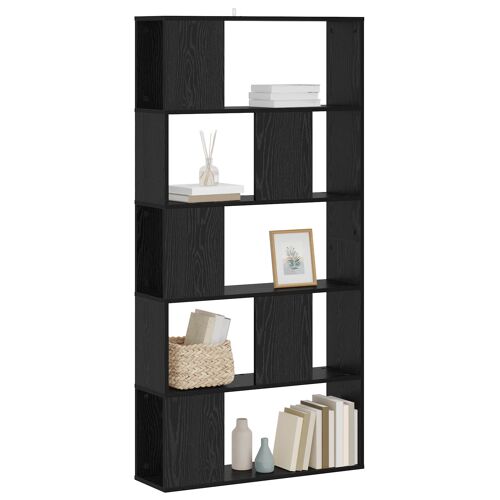 Vidaxl Bibliothèque Chêne Noir 80,5 X 23,5 X 162,5 Cm Pb