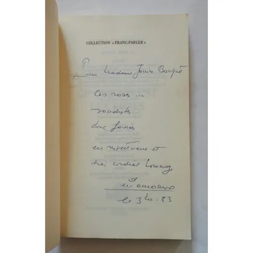 Henri Amouroux Ce Que Vivent Les Roses Avec Un Envoi Autographe Signé 1983 Robert Laffont