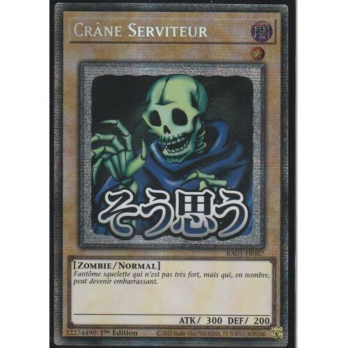 Carte Yu-Gi-Oh - Crane Serviteur - Ra05-Fr087 - Starlight Rare (Star)