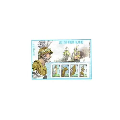 British Virgin Islands - "War Ships   Ships' Figureheads" Mnh Ms 1975 - Bloc Feuillet