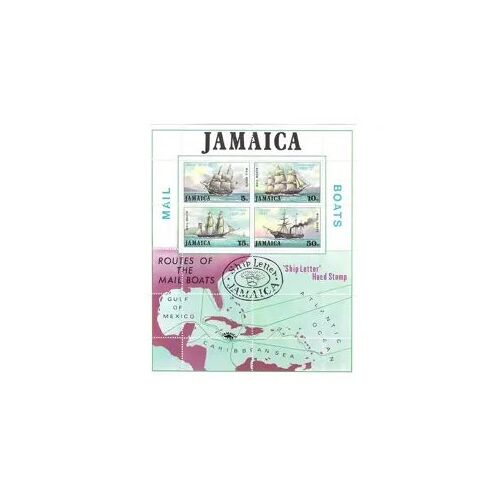 Jamaica - Jamaïque - Bloc Feuillet Routes Of The Mail Boats