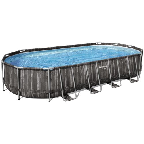 Bestway Power Steel 24' x 12' x 48"/7.32m x 3.66m x 1.22m Oval Pool Set