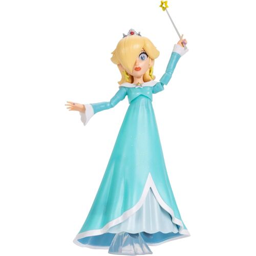 Figurine d'action Rosalina " The Super Mario Galaxy Movie " 5" avec accessoire, sous licence officielle, 10 points d'articulation, inclut l'accessoire baguette étoile, pour enfants dès 3 ans+