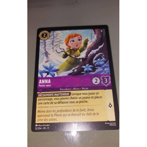 Anna. 52/204. Carte Disney Lorcana