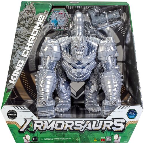 MGA Entertainment Armorsaurs Feature Villain Figure- King Chrome