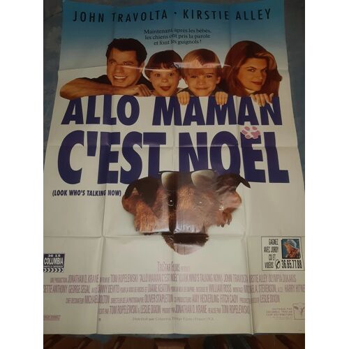 Affiche De Cinéma Allo Maman C'Est Noel 120x160 Cm - John Travolta