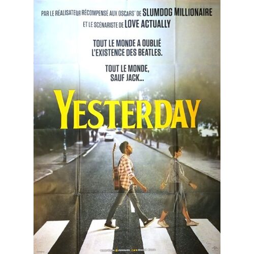 Yesterday - Affiche Originale De Cinéma - Format 120x160 Cm - Un Film De Danny Boyle Avec Himesh Patel, Lily James, Ed Sheeran, Kate Mckinnon, Joel Fry - Année 2019