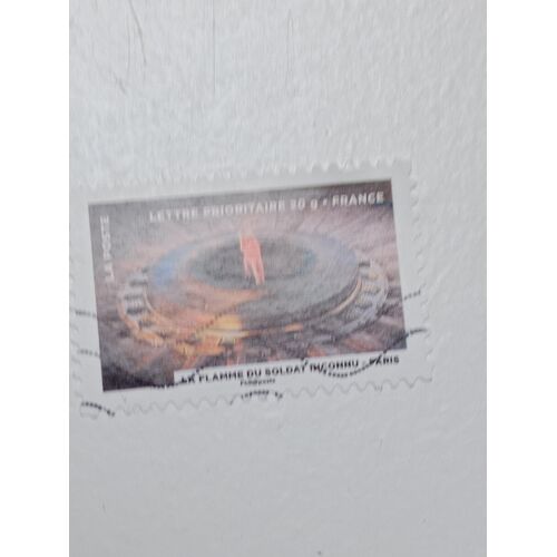 Timbre France Lettre 20g Autoadhesif Oblitere Yvert N° 754 Le Timbre Fete Le Feu La Flamme Du Soldat Inconnue Paris De 2012