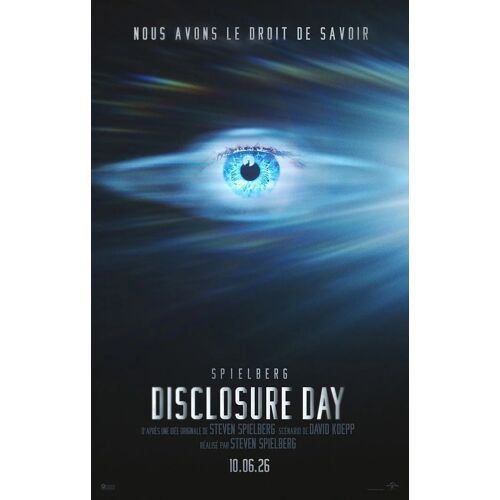 Disclosure Day / Affiche Cinéma Originale 120x160 Cm Roulée. Steven Spielberg - Année 2026