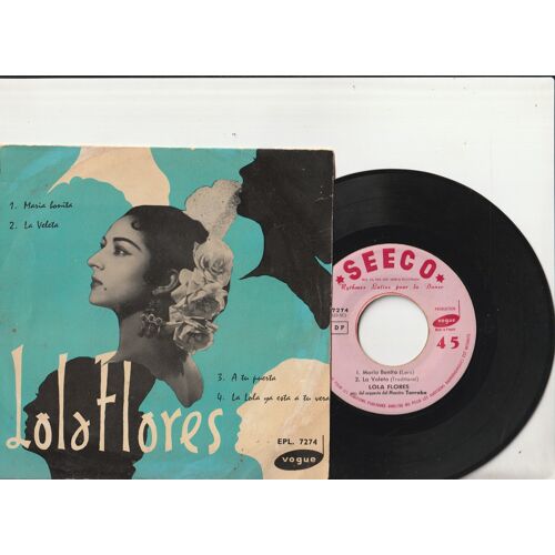 45 Ep Lola Floèss Vol 4 - La Orquestra Del Maestro Torroba - Maria Bonia - Laz Vleta- A Tu Puerta - La Llola Yaz Esta A Tu Vera - Epl 7274seeco 1957 Vogue