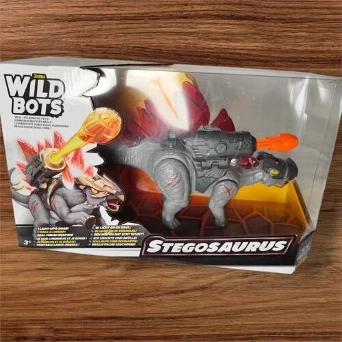 ZURU Wild Bots Stegosaurus Robot Dinosaure Interactif Neuf