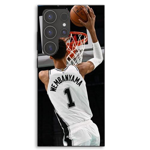 Coque Pour Samsung Galaxy S23 Ultra Victor Wembanyama n°1 San Antonio Spurs Dunk Maniacase