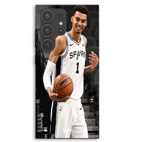 Coque Pour Samsung Galaxy S23 Ultra Victor Wembanyama San Antonio Spurs n°1 Maniacase