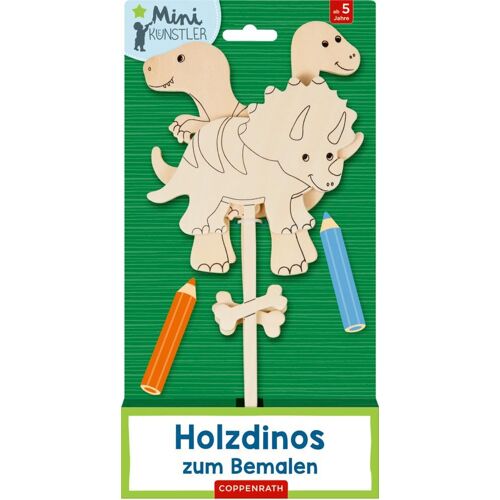 Holzdinos Zum Bemalen: Tyrannosaurus, Triceratops, Brachiosaurus