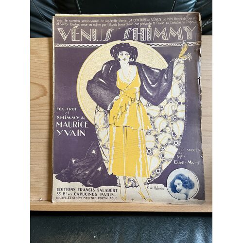 Maurice Yvain Venus Shimmy Fox Trot Partition Piano Éditions Salabert