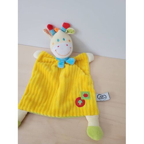 Doudou girafe jaune mots d enfants