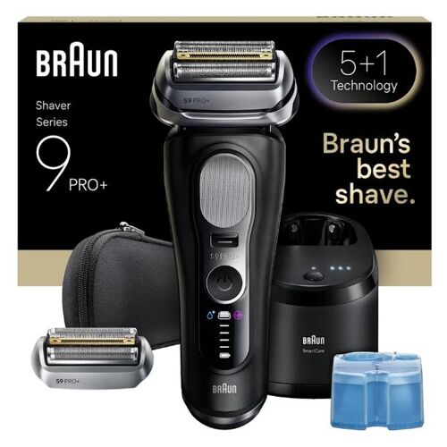 Braun Series 9 Pro+ 9660ccps Rasoir À Grille Tondeuse Noir Et Argent