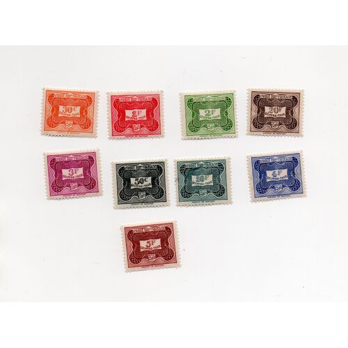 Afrique Équatoriale Française- Série De 9 Timbres Neufs- Chiffre Taxe