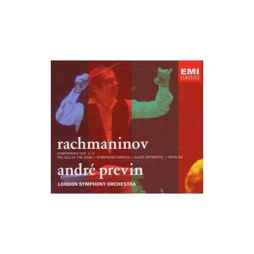 Rachmaninov André Previn,Orchestre Symphonique De Londres – Symphonies Nos. 1-3   L'Île Des Morts    Danses Symphoniques  Aleko (Extraits)    Vocaliser (077776453026)