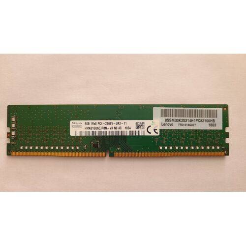 SK hynix 8GB 1RX8 PC4-2PC4-2666V-UA2-11 HMA81GU6CJR8N-VK