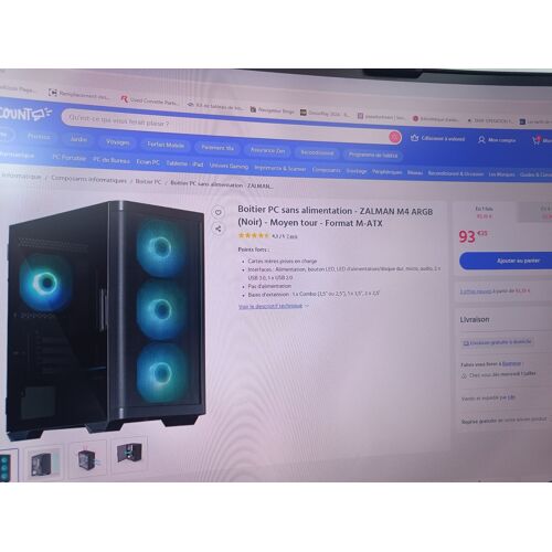 BOITIER M-ATX ZALMAN M44ARGB
