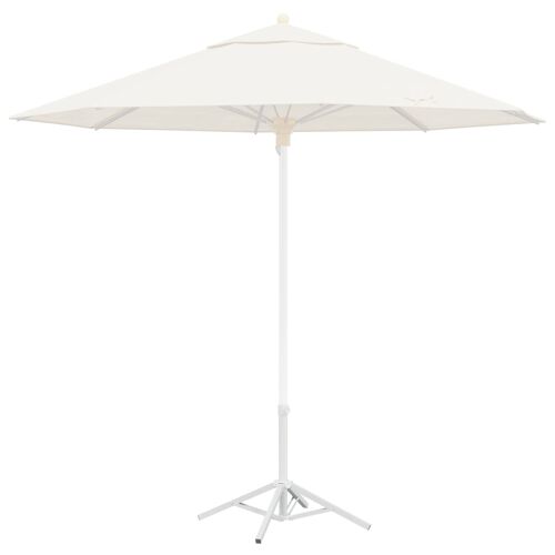 Vidaxl Support De Parasol Blanc Acier Pour 25-32 Mm Poteau