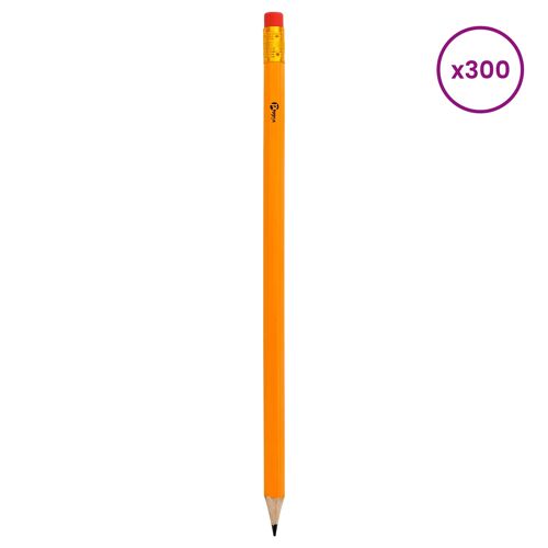 Vidaxl Crayons Hb Ø 0,7 X 18,5 Cm Jaune Bois De Peuplier Solide
