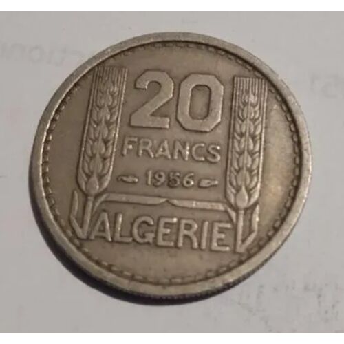 Pièce De Monnaie - 20 Francs - " Turin " - Algérie - 1956