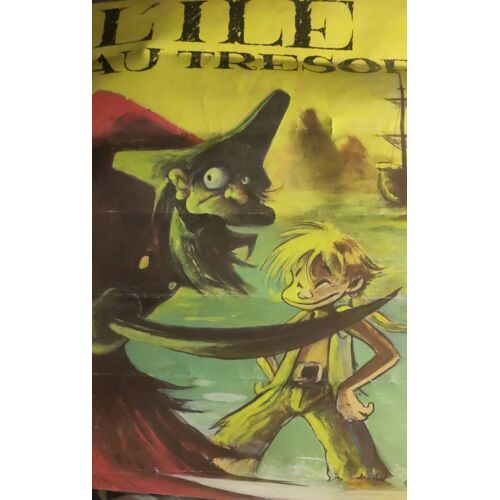 Compagnie Troll : L'Île Au Trésor De Robert Louis Stevenson : Affiche Au Format A3 Vintage Sur Papier Glacé Fort 90 À 120