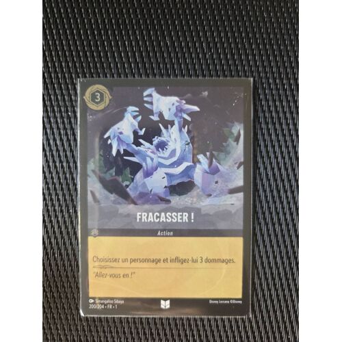 Carte Lorcana Fracasser ! 200/204 Foil Nm Fr Pokefantasyy