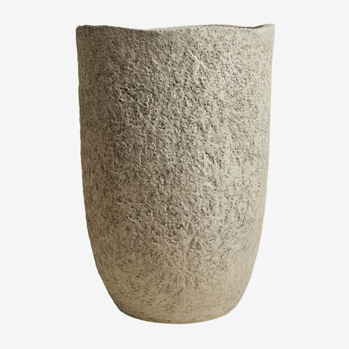 Poterie D'extérieur En Ciment Nuria Ø35 Cm - ¿55 Cm
