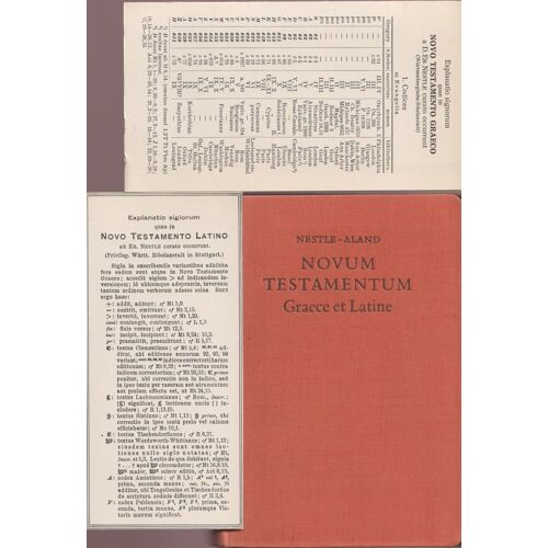 Novum Testamentum .Greace Et Latine