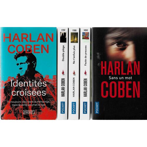 5 Thriller D'Harlan Coben - Sans Un Mot - Faute De Preuves - Double Piège - Ne T'Enfuis Plus - Identités Croisées