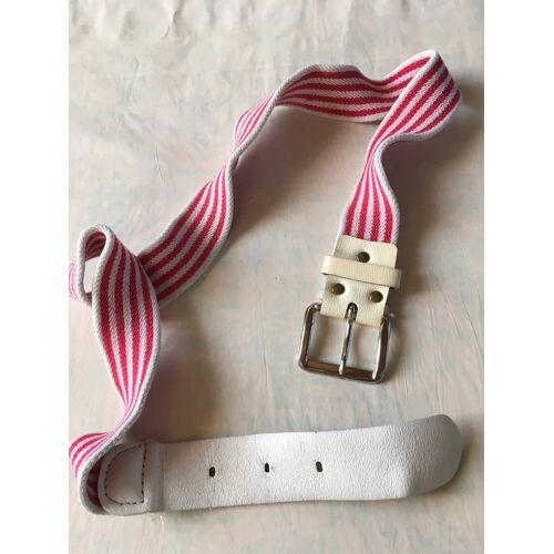 Ceinture Enfant Elastiquee Rayee Rouge Et Blanc