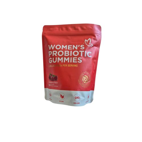 Women Probiotic Gummies 5 Billion Cfus – Cranberry Gummies – Vegan Non Gmo Gluten Free | Women S Probiotic Gummies 60 Gummies – Cranberry Flavor – Prebiotics And Probiotics Supplement 