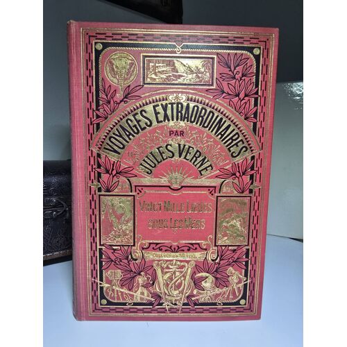 Jules Verne – Vingt Mille Lieues Sous Les Mers – Cartonnage Hetzel Rouge À L’Éléphant – Hachette – 1925